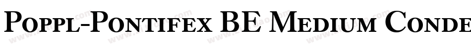 Poppl-Pontifex BE Medium Condensed with Small Caps字体转换